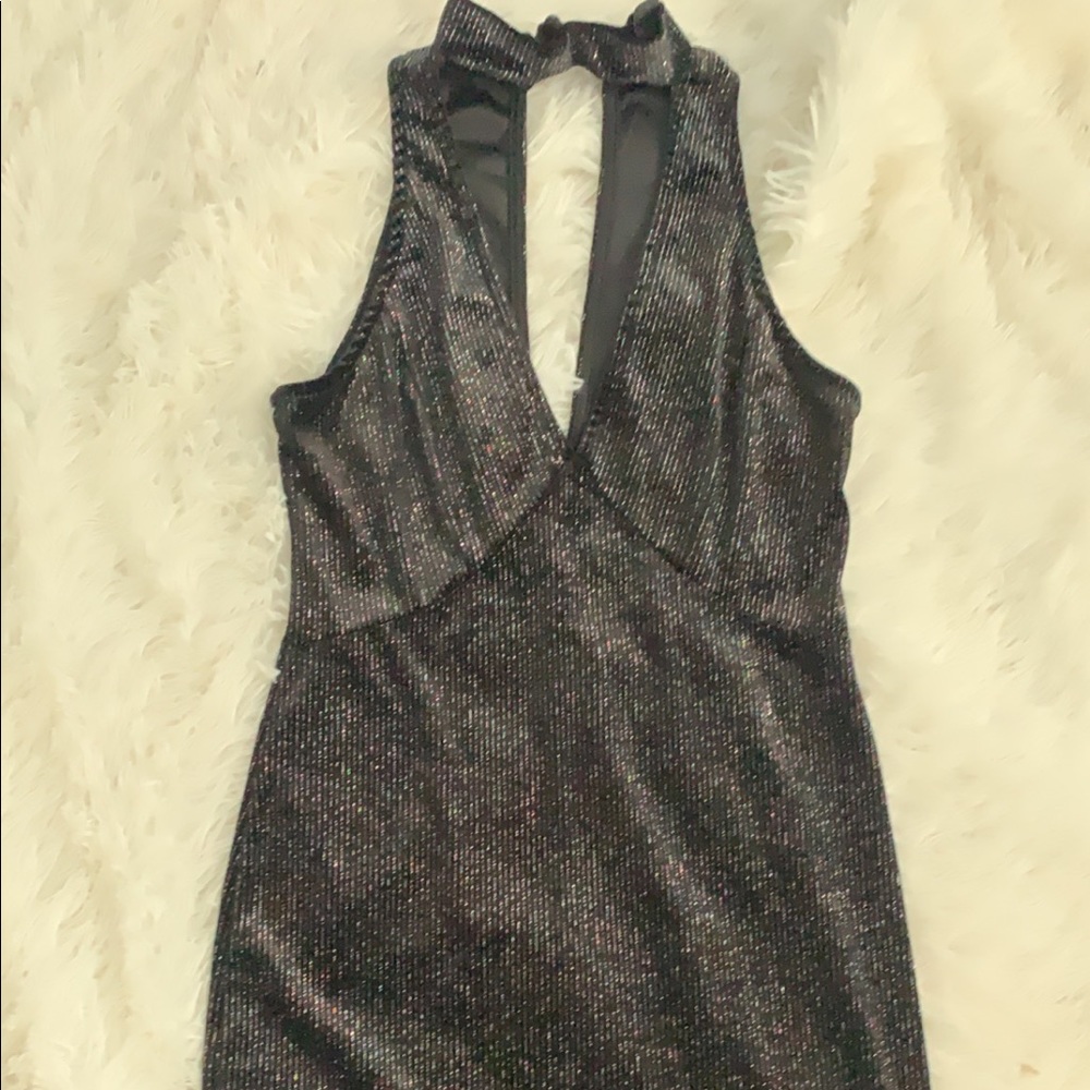 Black mini dress